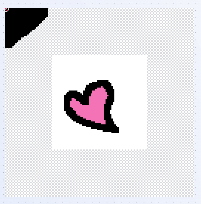 Examples of artwork that would be rejected: blurry upscaling, stray pixels and unfinished edges