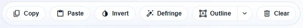 Floating selection bar actions